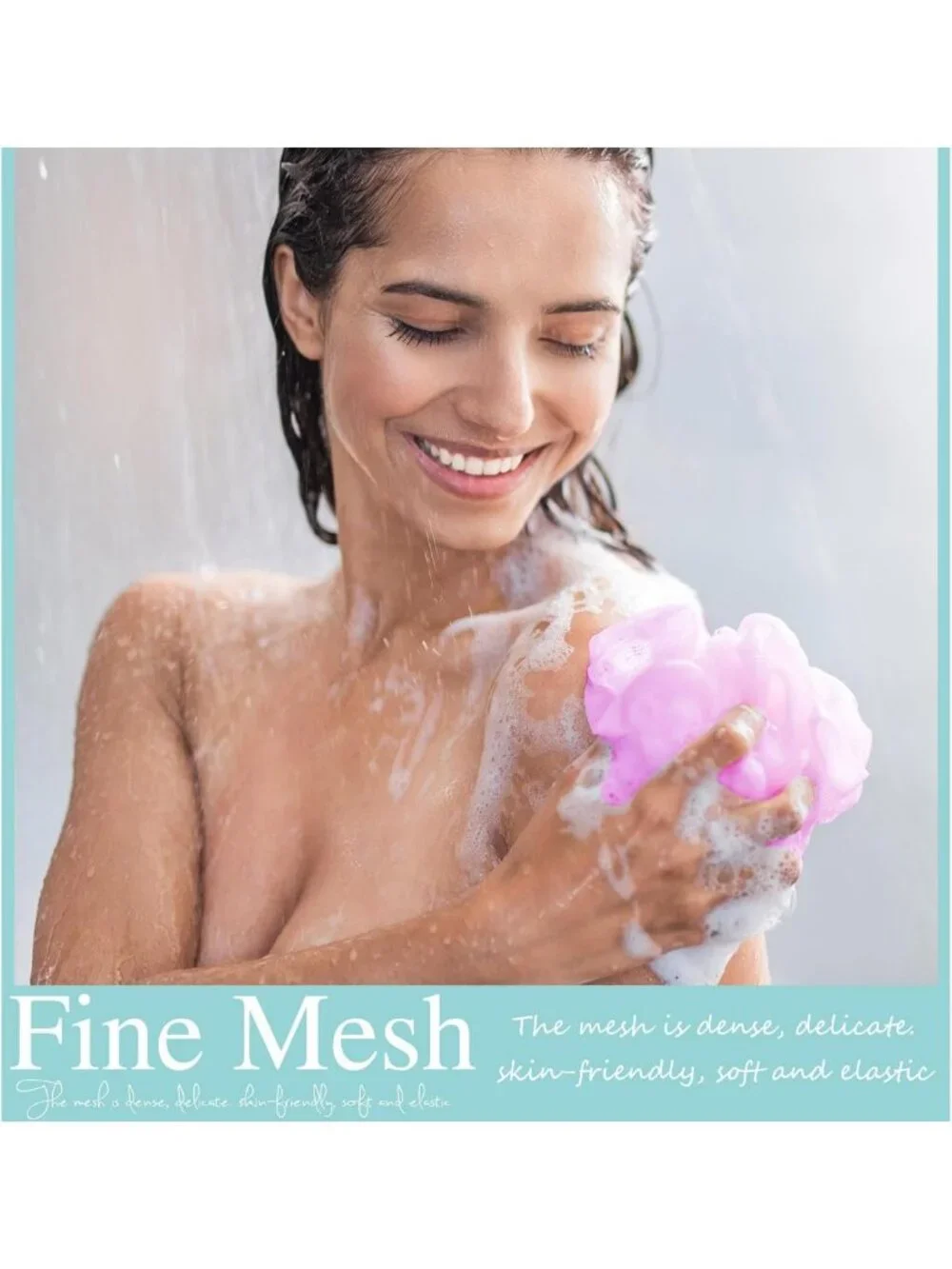 80 Pcs Pink Loofah Sponges Set - Travel Size Bath & Spa Essentials, Bulk Pack